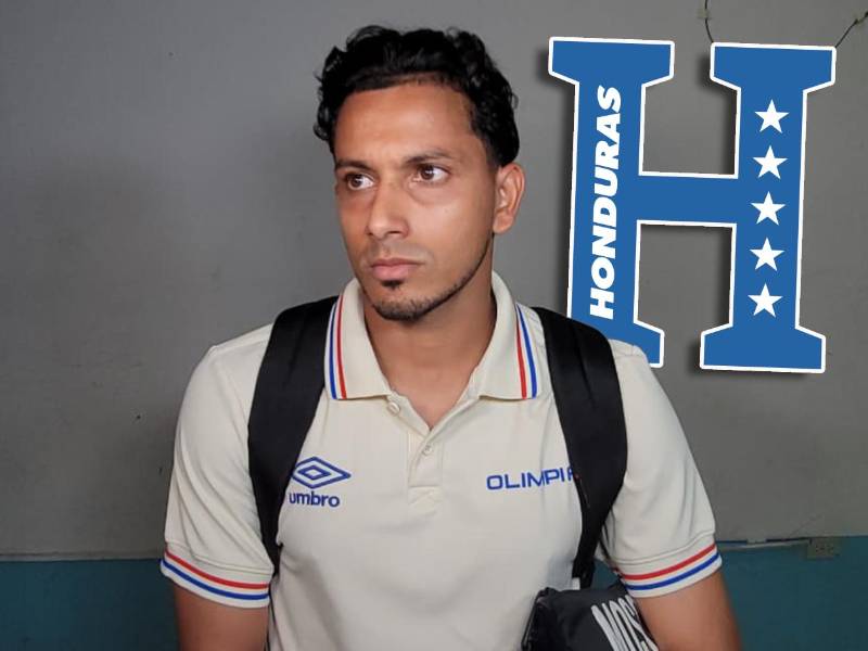 El futbolista del Olimpia habló en zona mixta sobre su lesión y lo que se vive en la Selección de Honduras.