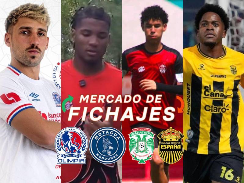 Olimpia y Marathón firman refuerzos, dos bajas confirmadas en Real España, Choloma saca la chequera e Independiente presenta fichaje.