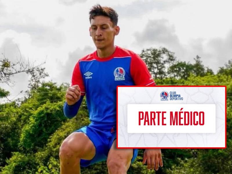 El futbolista de Olimpia sufrió una lesión ante Olancho FC, pero el club brinda buenas noticias.