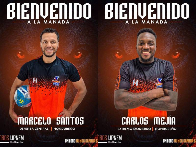 Marcelo Santos y Carlos Mejía son nuevos fichajes de Lobos UPNFM.