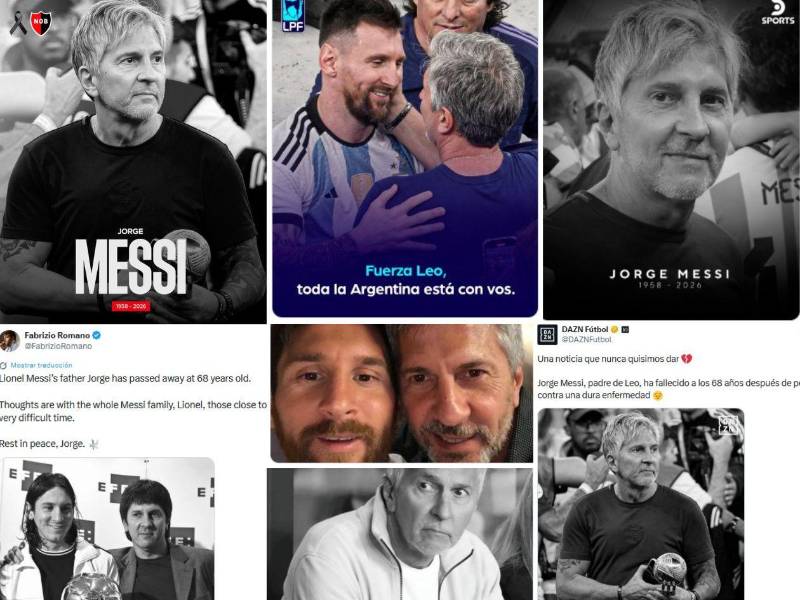 Jorge Messi, padre de Leo Messi, falleció anoche en una clínica de Rosario y así reacciona la prensa y los clubes tras confirmarse la dolorosa noticia.
