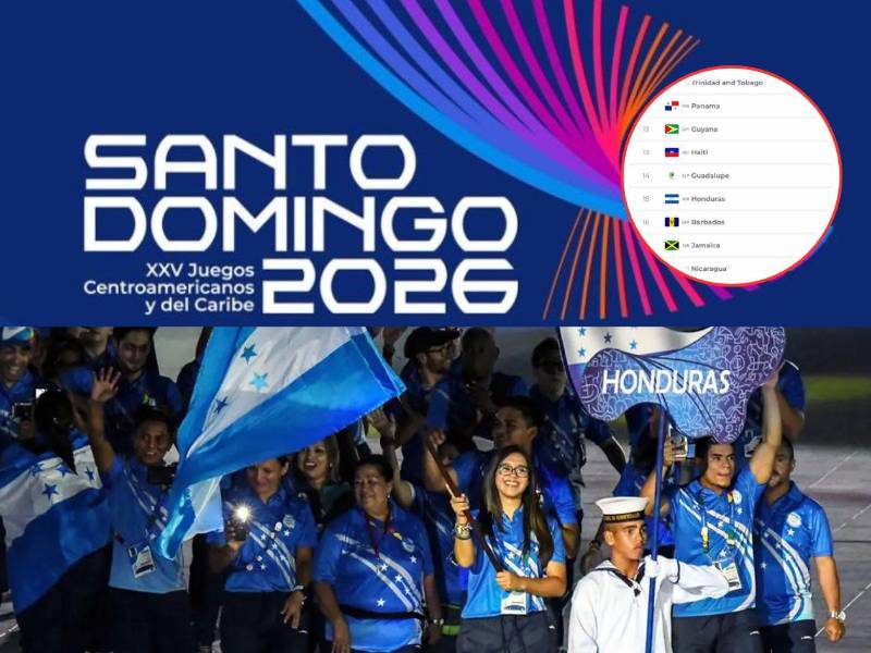 Honduras no conquistó ninguna medalla este miércoles y bajó posiciones en el medallero de los Juegos Centroamericanos y Caribe 2026