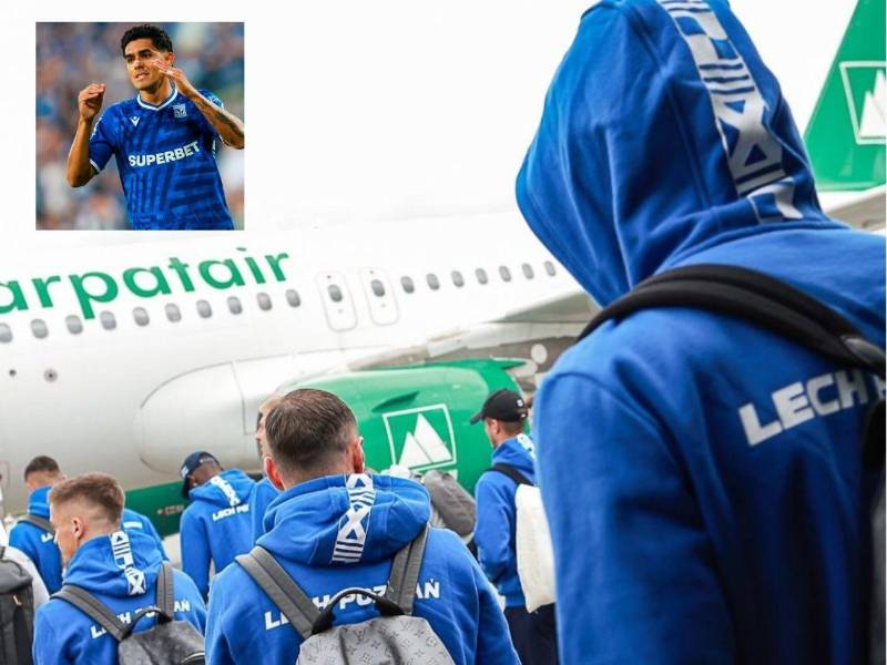 Luis Enrique Palma y Lech Poznán sufrieron problemas en su vuelo.
