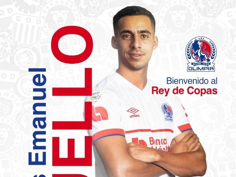Emanuel Cuello se convirtió en nuevo fichaje de Olimpia para el torneo Apertura y la Copa Centroamericana.