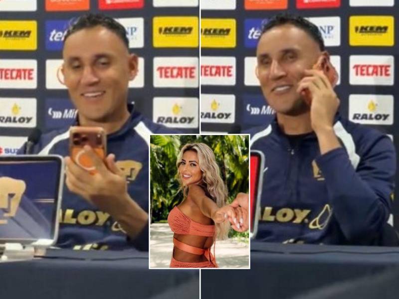 Andrea Salas llamó a Keylor Navas sin enterarse que el guardameta se encontraba en plena rueda de prensa.