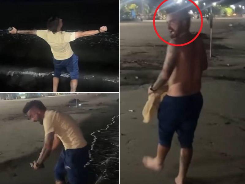 Droopy Gómez enloquece con las playas de Puerto Cortés previo al Platense-Motagua