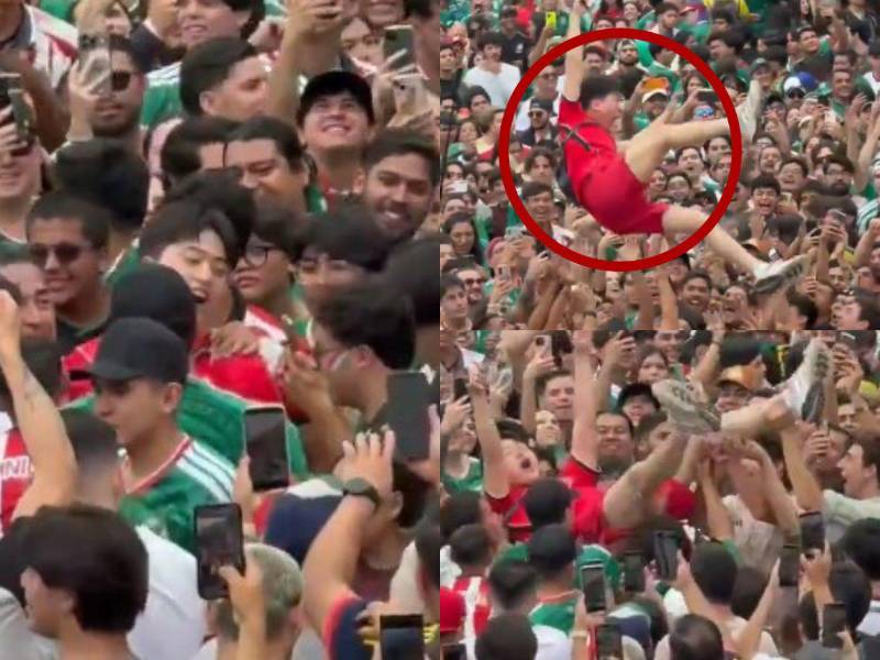¡Voló por los aires! Coreano se roba el show en Fan Fest del Mundial