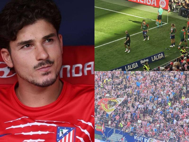 El delantero argentino del Atlético de Madrid, Julián Álvarez, en el banquillo momentos antes del partido de LaLiga entre el Atlético de Madrid y el Villarrea