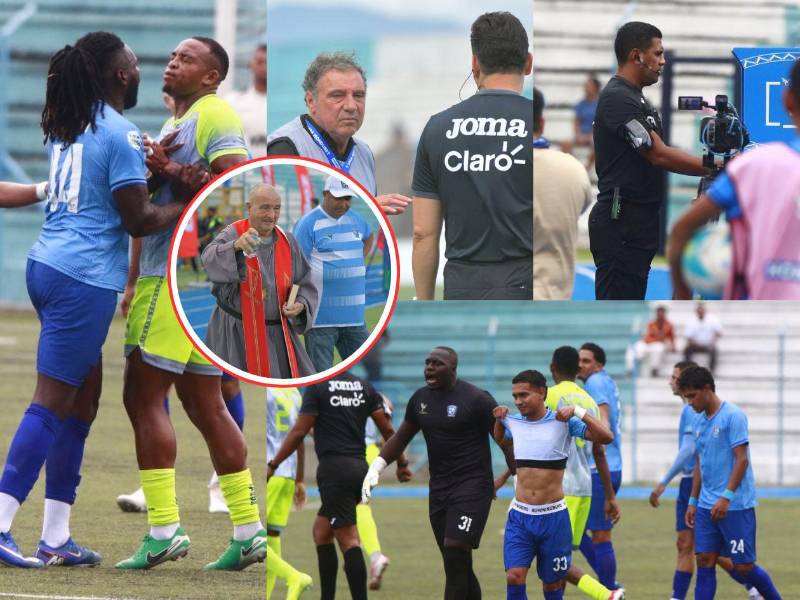 No se vio en TV: la bendición del sacerdote, la revisión polémica del FVS por parte del Génesis y la bronca que tuvieron con los jugadores de Olancho FC