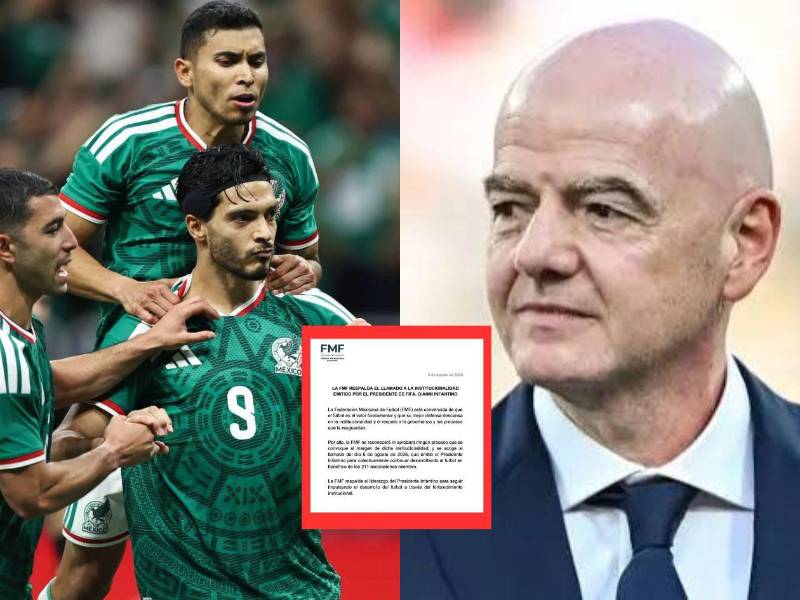 La Federación Mexicana de Fútbol anuncia su apoyo a Infantino