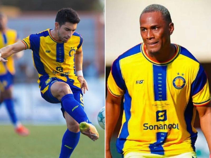 Jonathan Rubio y Deiby Flores fueron titulares en la derrota del Petro de Luanda ante Scottland FC.