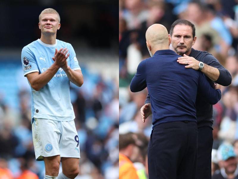 Haaland fue el anotador del gol del triunfo sufrido del Manchester City ante el equipo de Lampard