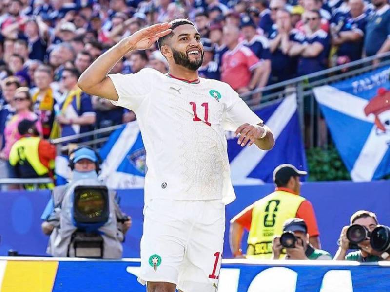 Marruecos lo gana con el gol de Saibari en el primer tiempo. Foto cortesía Federación de Marruecos.