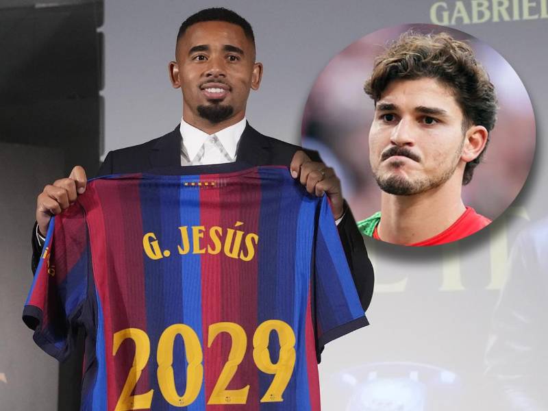 Gabriel Jesus fue presentaado como refuerzo del Barcelona y afirma que está cumpliendo un sueño de niño.