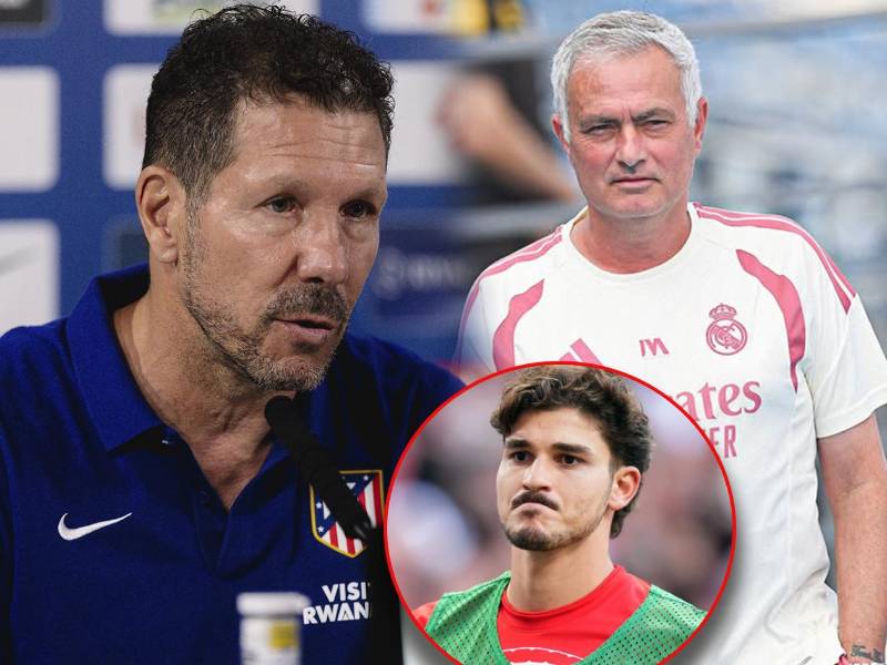 Diego Simeone en la rueda de prensa habló sobre José Mourinho y el delantero Julián Álvarez.