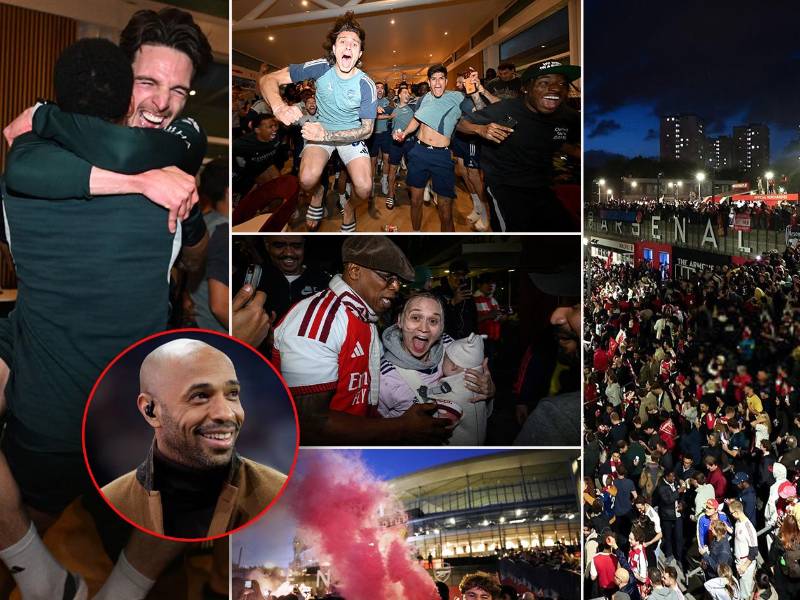 El Arsenal volvió a proclamarse campeón de Inglaterra después de muchísimo tiempo y en los festejos se sumó el histórico Ian Wright. Thierry Henry, por su parte, dio un emotivo discurso para la televisión local.