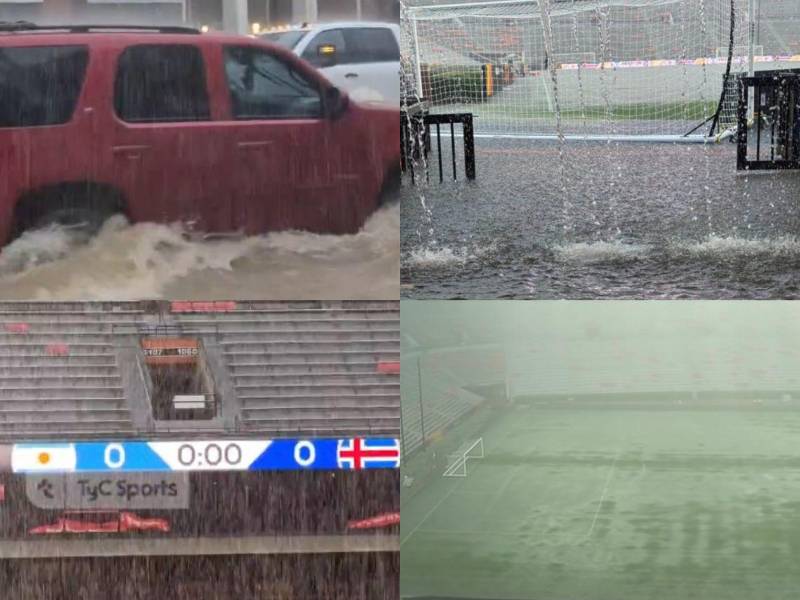 ¡DILUVIO AZOTA ALABAMA! Las fotos del desastre en Alabama previo al amistoso entre Argentina vs Islandia. ¿Se juega? Aquí te contamos los detalles.