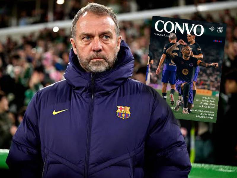 Hansi Flick dio a conocer la lista de 23 jugadores del Barcelona para el encuentro frente al Betis.