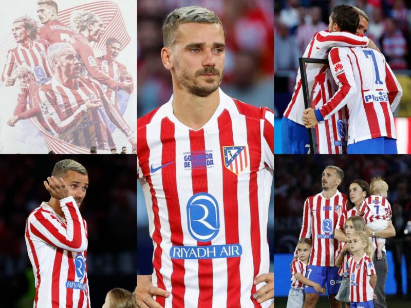 Antoine Griezmann se despidió de la afición del Atlético de Madrid en su penúltimo partido como futbolista 'colchonero' y les pidió perdón por culpa de Barcelona: así fue el adiós del jugador francés. (FOTOS: EFE)