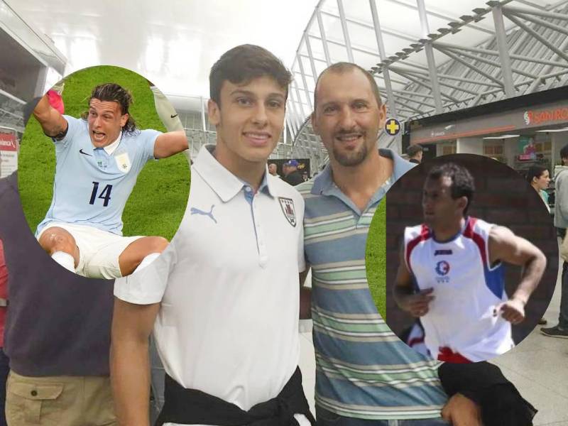 Padre e hijo, Agustín y Osvaldo Canobbio, son muy unidos y el progenitor militó en Honduras. Fotos cortesía.