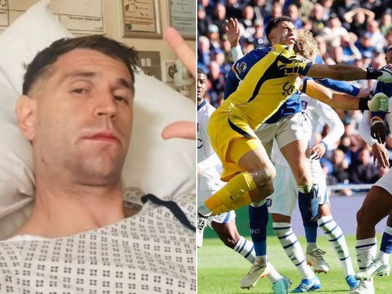 Emiliano Martínez ya se encuentra estable luego del fuerte golpe que sufrió durante el triunfo del Chelsea ante Everton.