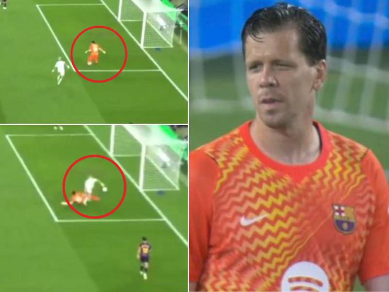 Szczesny disputó todo el segundo tiempo tras reemplazar a Joan García que salió del partido por molestias físicas.