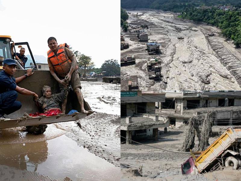 Imágenes sensibles: así quedó Nepal tras terrible inundación; 55 muertos y más de 400 desaparecidos