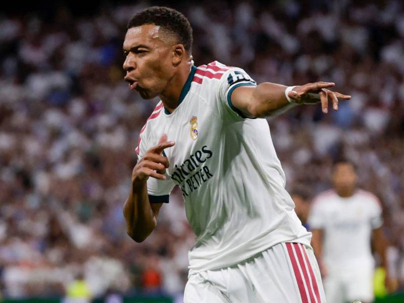 Kylian Mbappé abrió el marcador en el Santiago Bernabéi frente al Inter por la Champions League.