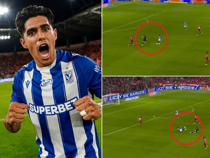 Luis Palma salió desde el banquillo y anotó el gol del triunfo para el Lech Poznan en la última acción de la noche.