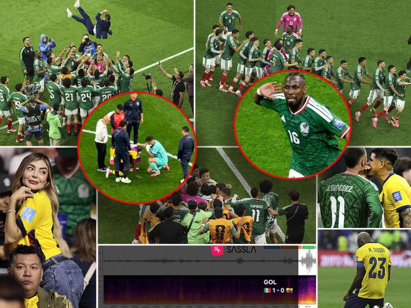 Todo lo que se vivió en el Estadio Ciudad de México (Azteca) con la victoria de la selección mexicana sobre Ecuador para avanzar a los octavos de final de la Copa del Mundo. (Fotos Agencia EFE)