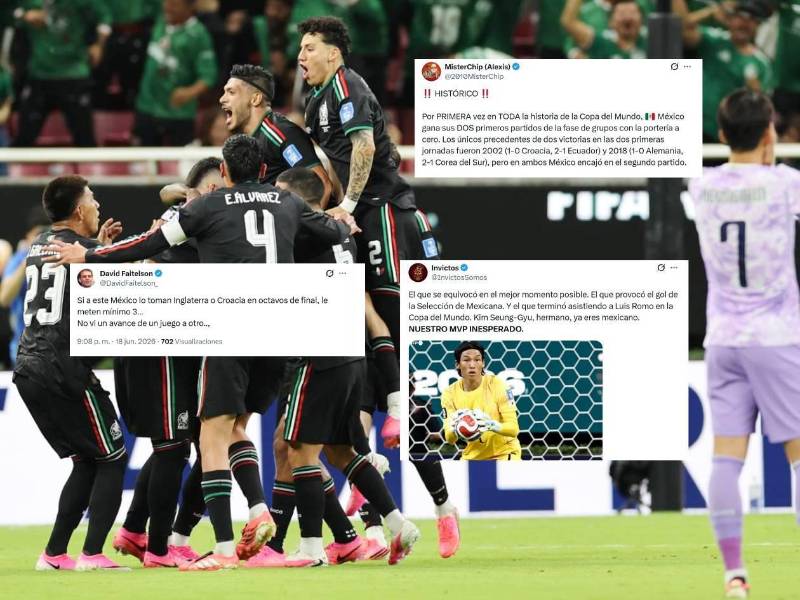 La Selección Mexicana derrotó 1-0 a Corea del Sur y avanzó a la siguiente ronda del Mundial 2026. Foto EFE.