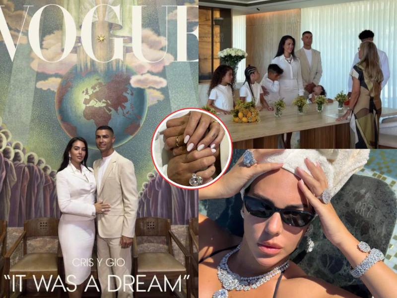 La revista Vogue reveló la exclusiva de la boda de Cristiano Ronaldo y Georgina Rodríguez, un evento íntimo que pocos imaginaron