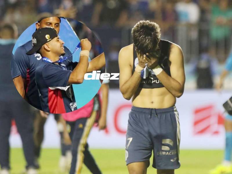 Jhen Clever Portillo lució emocionado por el valioso logro donde contribuyó con el lanzamiento del penal decisivo. Fotos Marvin Salgado y Mauricio Ayala.