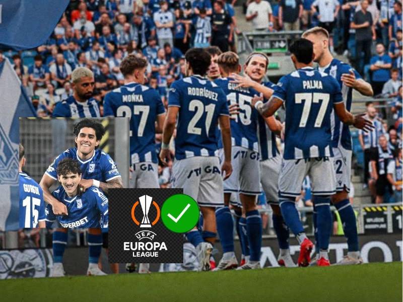 El Lech Poznan vapuleó al Thun de Suiza y prácticamente está clasificado a la UEFA Europa League.
