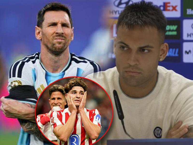 Lautaro Martínez confirmó que habló con Messi por su retiro y con Julián Álvarez por su situación en el Atlético.