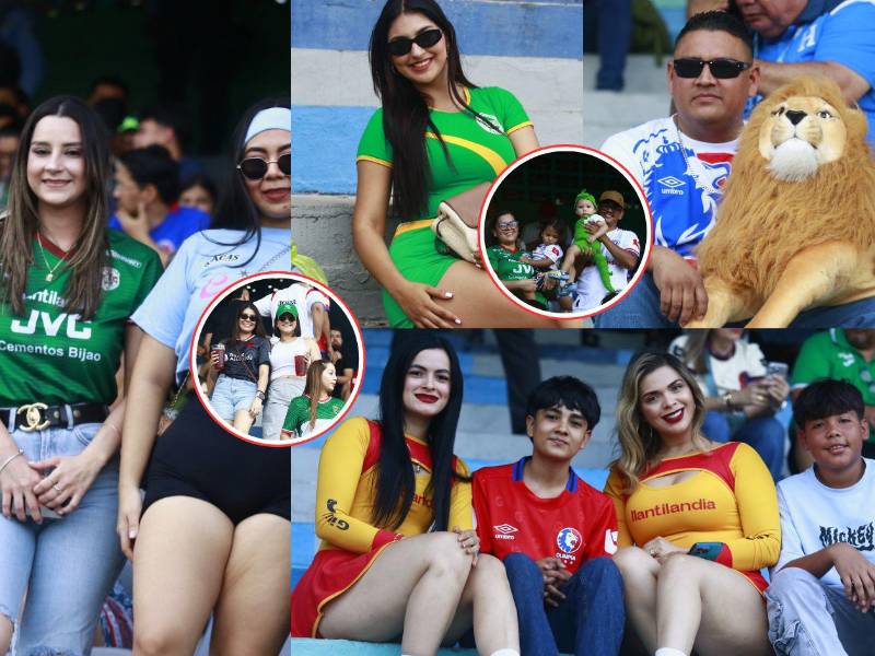El clásico entre Marathón y Olimpia se vive en las gradas del Morazán: los abuelos que conquistaron y las bellezas que robaron mirasdas y besos a los aficionados