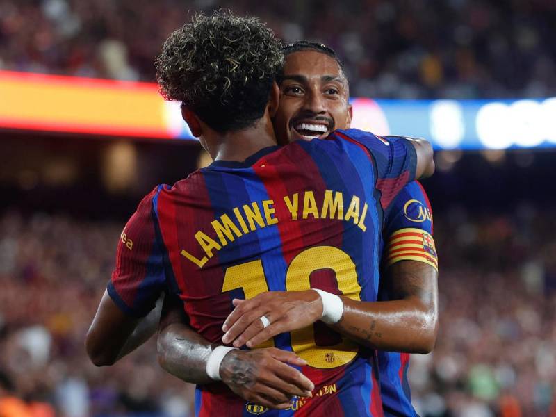 Lamine Yamal y Raphinha fueron los héroes de la remontada de los culés ante el Rayo.