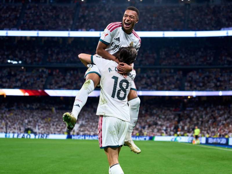 Kylian Mbappé marcó doblete en la victoria del Real Madrid y llegó a los seis tantos en el campeonato.