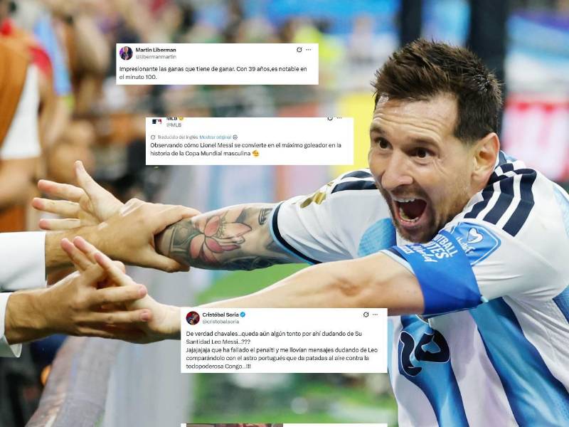 Lionel Messi llegó a 18 goles y se convirtió en el máximo goleador en mundiales con su doblete a Austria. Fotos captura de pantalla. Así opinaron en el mundo.