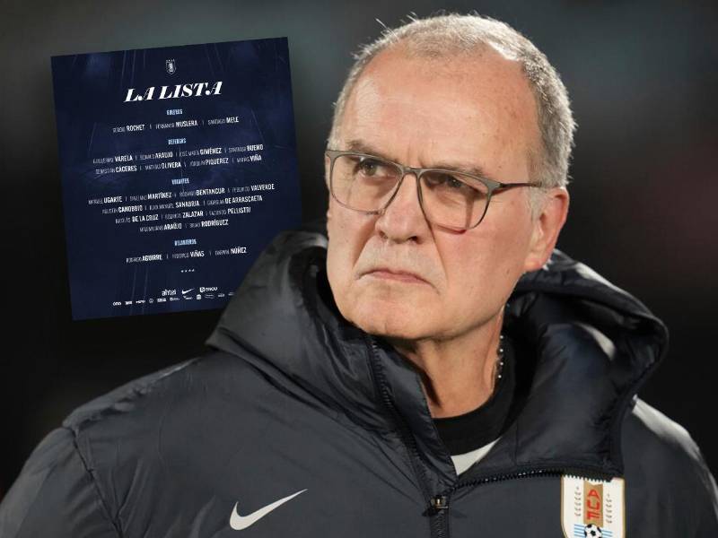 Marcelo Bielsa confirmó la convocatoria de la selección uruguaya para afrontar la Copa del Mundo 2026.