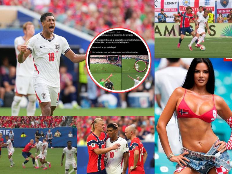 En fotos: famosa modelo 'coqueteó' con Haaland, las polémicas del VAR, el gol que no debió contar de Bellingham y el triunfo sufrido de Inglaterra ante Noruega