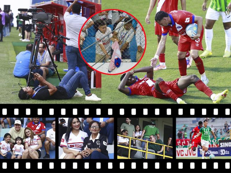 El clásico entre Marathón y Olimpia se vivió de todo. Las gradas estuvieron coloridas con la afición de ambos equipos y con peleas por todos lados; además de la pelea de dos aficionados por la camisa de un olimpista.