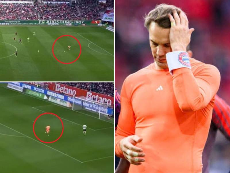 El portero Manuel Neuer cometió un tremendo error cuando apenas estaba empezando el encuentro.