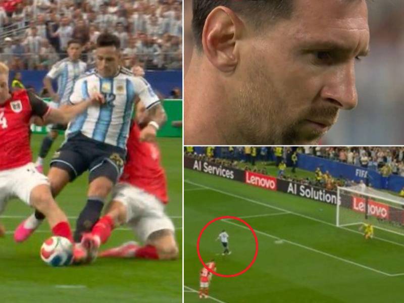 El penal que le pitaron a Argentina... ¡y Messi lo falla ante Austria!