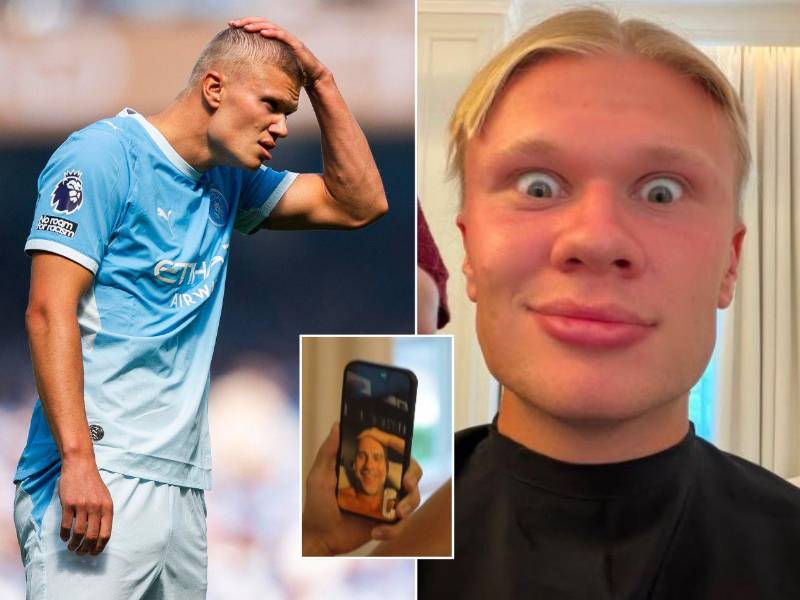 Erling Haaland decidió raparse para afrontar esta nueva temporada de la Premier con el Manchester City.