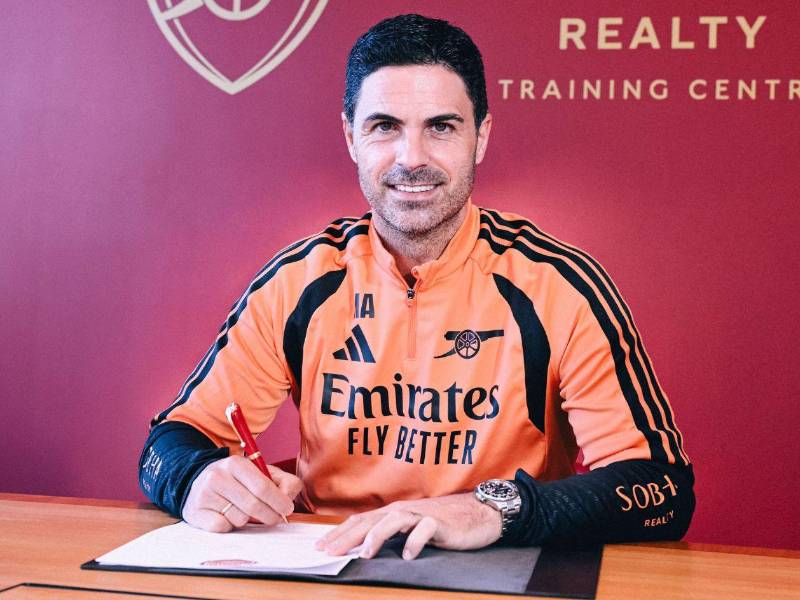 Mikel Arteta extendió su contrato con el Arsenal hasta 2030 y se convierte en el técnico mejor pagado de la Premier League.