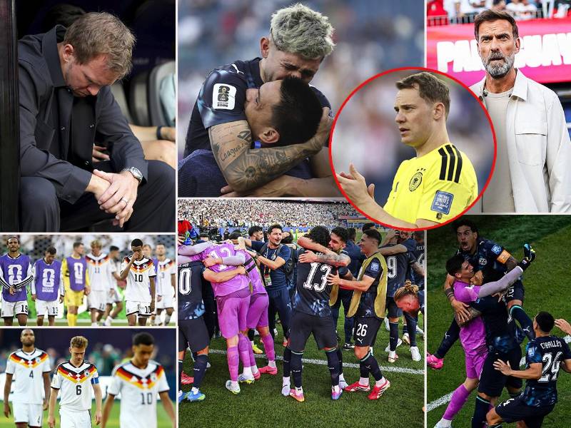 Dolorosas imágenes de la selección alemana luego de quedar eliminado del Mundial por una Albirroja que se clasificó a los octavos de final. (Fotos de X y Fabrizio Romano)