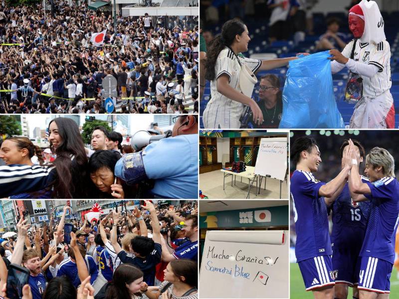 La selección japonesa firmó una contundente victoria en la Copa del Mundo sobre Túnez (4-0) y sus aficionados en Tokio se tomaron las calles, pero con cautela.