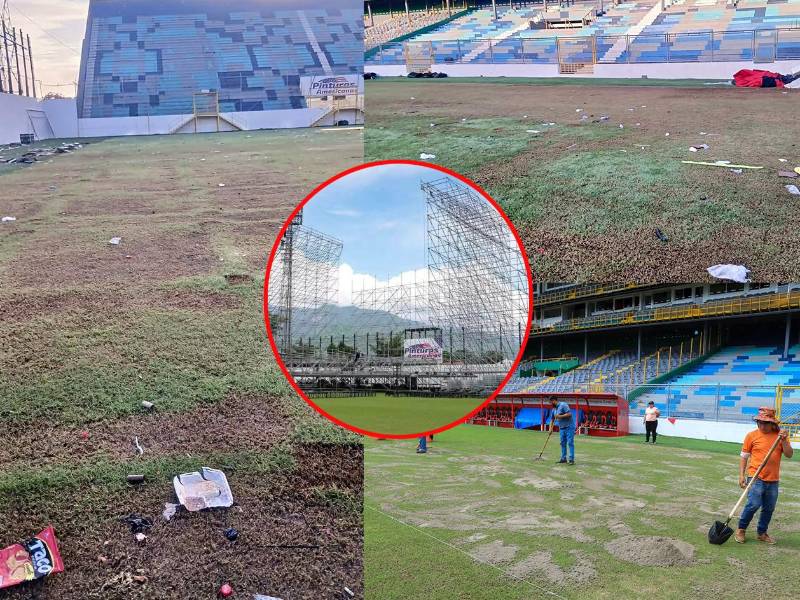 La cancha híbrida del estadio Francisco Morazán de San Pedro Sula ha quedado destruida tras la realización de un concierto el sábado anterior y las autoridades la han cerrado para intentar repararla. Los daños son grandes ya estos terrenos cuestan millones.