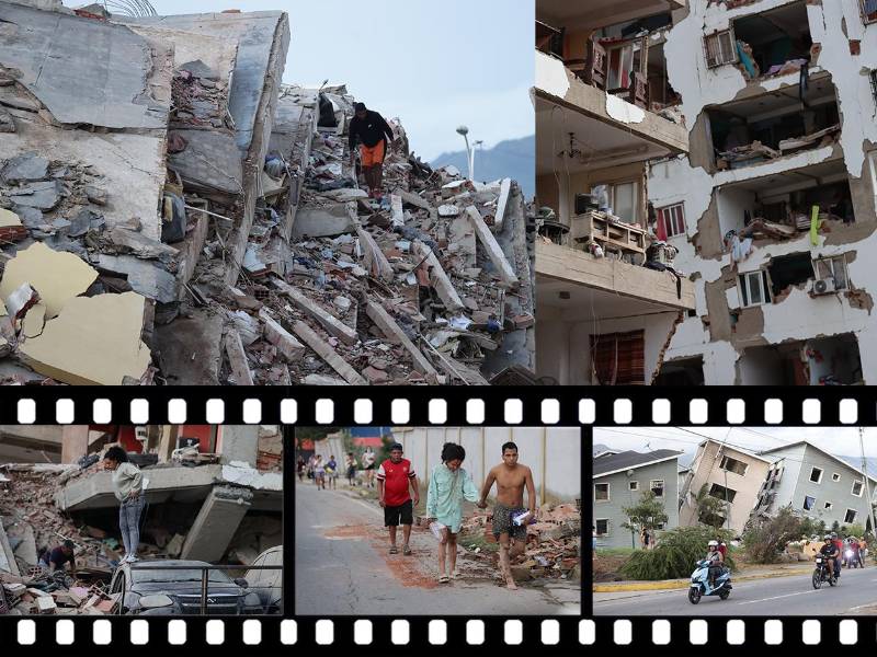 Edificios en ruinas y mucha gente pidiendo ayuda en las calles de Venezuela después de los terremotos que sacudieron el país y la cifra de muertos ya sobrepasa las 700 personas.
